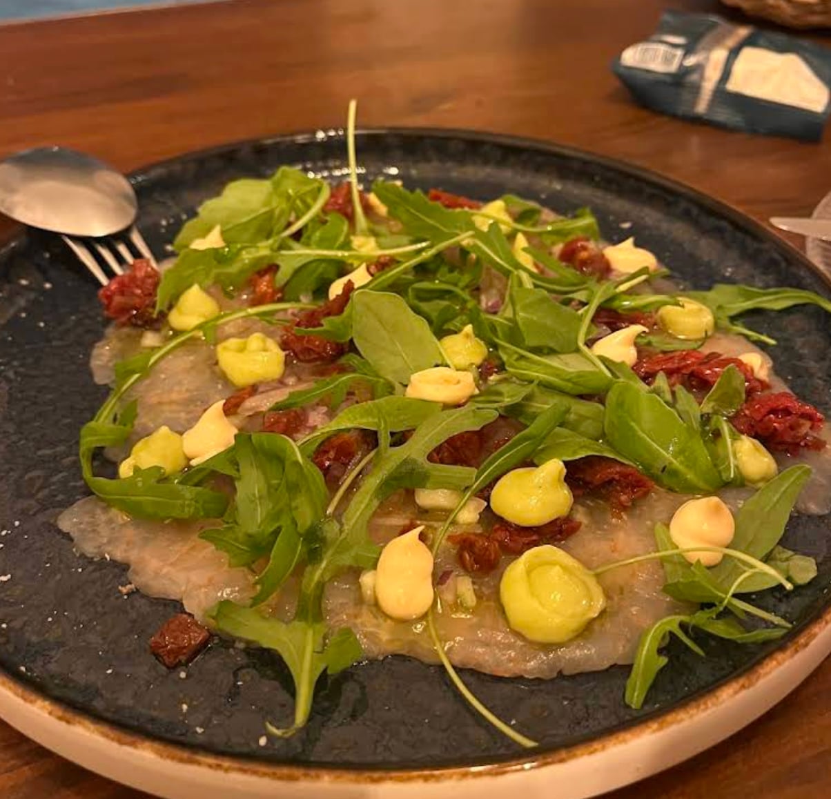 Fresh vegetable plate at Perita, Marbella